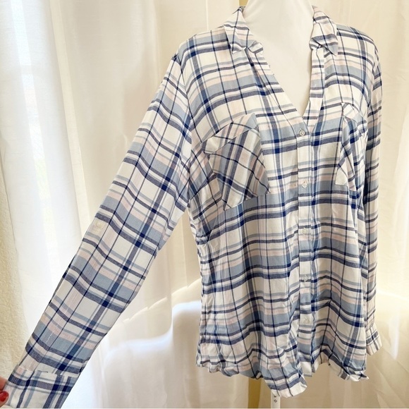 Candie's plaid button Shirt plus Size XXL - Picture 2 of 12